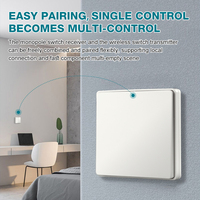 Conception créative simple auto-alimentée sans batterie murale pour l'éclairage de la maison sans fil AC 100-240V interrupteur de lumière