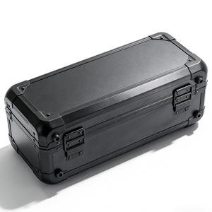 Valise de luxe noire à taille personnalisée en <span class=keywords><strong>aluminium</strong></span> dur, mallette de transport pratique, mallette de rangement pour instruments en métal avec mousse de rembourrage prédécoupée - Product Image 3