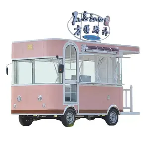 2023 Low Price Dessert Fruits Ice Cream Vending Trailer / Fast Food Cart With Street Car For Sale Guam