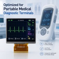 Modul LCD TFT TMK 2.8" untuk Diagnostik Medis Genggam 240*320 QVGA 22 PIN Antarmuka MCU ST7789P3 Layar Klinis Keandalan Tinggi
