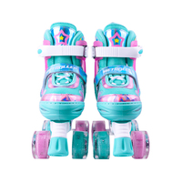 METROLLER Vente en gros d'usine Prix bas en stock Patins à roulettes quad à roues en PU clignotantes réglables pour enfants