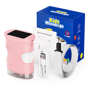 <span class=keywords><strong>Microscope</strong></span> numérique pour enfants personnalisable en gros loupe jouets 8LED 2MP 2 pouces IPS 1000X <span class=keywords><strong>Microscope</strong></span> à main portable pour enfants - Product Image 1