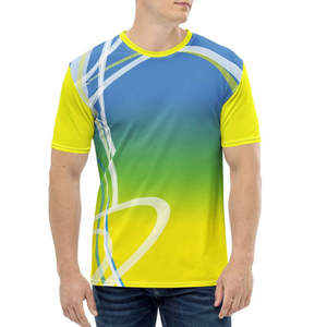 T-shirts pour hommes de haute qualité en gros, impression par sublimation, transfert thermique, respirants, séchage rapide, écologiques, manches courtes - Product Image 1