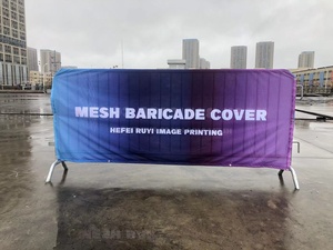 Polyester Lưới Đôi Bên Bìa Tùy Chỉnh In Ấn Heras Hàng Rào Tạm Thời Scrim Lưới <span class=keywords><strong>Banner</strong></span> - Product Image 2