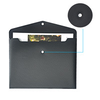 Dossiers de documents transparents en plastique avec boutons pression pochette d'enveloppe de boutons en pvc dossier de fichiers a4