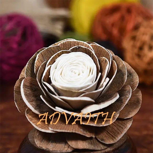 Natürliche getrocknete Sola Blume handgemachte Holz Sola Blumen für Blumenstrauß benutzer definierte Größe Großhandel
