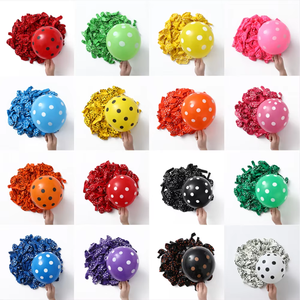 Ballons en latex à pois noirs, blancs <span class=keywords><strong>et</strong></span> oranges de 12 pouces, décorations pour baby shower, mariage, joyeux anniversaire, fête d'enfants - Product Image 6