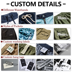 Shorts de <span class=keywords><strong>bain</strong></span> et de plage personnalisables pour hommes avec logo avant orné de cristaux, 1 pièce, <span class=keywords><strong>grande</strong></span> <span class=keywords><strong>taille</strong></span>, séchage rapide - Product Image 3