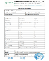 Rainwood S-Adenosil-L-Metionina SAMe en Polvo, Suministro OEM a Granel, Materia Prima para Suplementos Dietéticos, CAS 29908-03-0