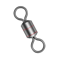 FUNADAIKO émerillon roulant en acier inoxydable #4 #3 #2 #1 1/0 2/0 connecter anneaux outils accessoires de pêche