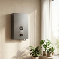 Chauffe-eau électrique instantané personnalisé 27KW 380V avec affichage numérique LED métallique, classe d'étanchéité IPX4, efficacité énergétique