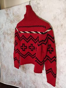 Pull et pull à col roulé en laine et lin pour femmes Design de vêtements élégant - Product Image 3