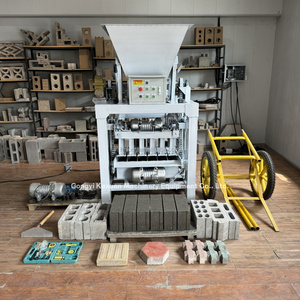 Konveyör bant karıştırma mekanizması tuğla hattı tuğla yapma makinesi ile donatılmış sabit 4-35B hazne yarı otomatik çimento - Product Image 4