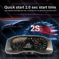 Panel Instrumen Digital LCD 10,3 inci Virtual Cockpit untuk VW Amarok 2017-2020, Retrofit Spedometer Mobil, Aksesoris Mobil