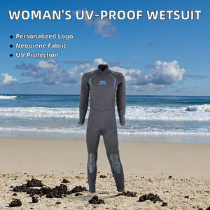ชุดเว็ทสูทสำหรับผู้ชาย Aropec Professional หนา 2.5 มม. ป้องกันรังสียูวี ทำจากนีโอพรีน แบบเต็มตัว พร้อมโลโก้สั่งทำพิเศษ ซิปด้านหลัง เหมาะสำหรับว่ายน้ำและป้องกันการระคายเคืองผิว - Product Image 2