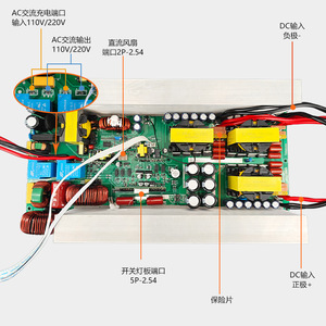 Carte mère d'onduleur de stockage d'énergie bidirectionnel Rogerele Pu3000 12V vers 220V, carte de circuit imprimé pour véhicule - Product Image 3