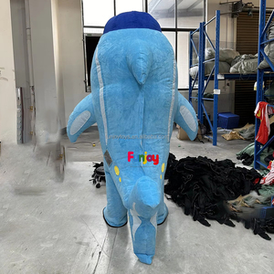 Disfraz <span class=keywords><strong>de</strong></span> mascota delfín inflable personalizado, disfraz <span class=keywords><strong>de</strong></span> Mascota <span class=keywords><strong>de</strong></span> criaturas marinas <span class=keywords><strong>de</strong></span> dibujos animados para caminar a la venta - Product Image 3