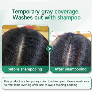 Crème colorante pour cheveux, couleur temporaire, sans ammoniaque, double couche, application au peigne, séchage rapide en 60 secondes, coloration capillaire à base de plantes pour les fêtes, les événements de cosplay - Product Image 4
