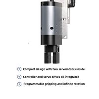 Pince électrique DH RGI-100 à double servo et rotation infinie, à couple élevé, pour cobots, pour le vissage, le capsulage et la manutention