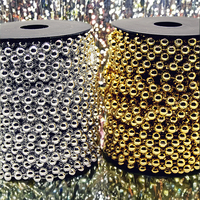 Chaînes de perles imitation perle faites à la main en or et argent pour la vente en gros, idéales pour les fournitures de mariage et de fête, parfaites pour la rentrée scolaire