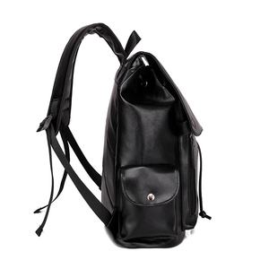Custom Boys Slim Security Gym Usb Mens Travel <strong>Large</strong> <strong>Leather</strong> <strong>Backpack</strong> with logo - Product Image 3