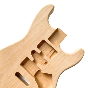 อะไหล่เปลี่ยนตัวกีตาร์และลำตัวกีตาร์แบบทำมือที่ยังไม่เสร็จ - Product Image 4