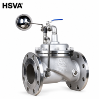 Vanne de régulation de pression à diaphragme à bride en acier inoxydable 304 HSVA, OEM, pour applications acides et hydrauliques, marque Nanhu, AC 220V, taille de port 4