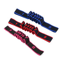 De algodón de Nylon 8 bucle elástica Yoga estiramiento Fitness banda correa para mujer terapia física gimnasio ejercicios de danza entrenamientos