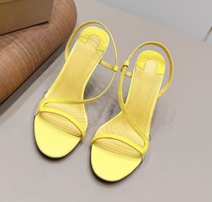 High-end brand glossy leather round-toe ankle strap <b>low</b>-<b>heeled</b> <b>sandals</b> for summer outerwear, elegant fashion shoes - Product Image 5