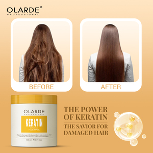 <span class=keywords><strong>Masque</strong></span> capillaire à la kératine et au collagène tendance, réparateur pour cheveux abîmés et colorés, <span class=keywords><strong>masque</strong></span> capillaire OLarde pour usage quotidien à domicile - Product Image 5