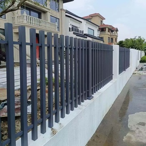 Clôture en alliage d'aluminium, panneau moderne, facile à installer, grille extérieure noire, résistante à la rouille, écologique et peu coûteuse - Product Image 1