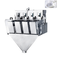 Détergent en poudre café en poudre protéine lait en poudre 4 têtes linéaire peseur machine remplissage automatique solution d'emballage