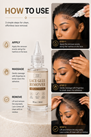 Spray professionnel dissolvant de colle pour perruques, adhésif pour perruques Lace Front, Frontal et Closure