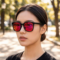 Gafas de Computadora con Logotipo Personalizado, Retro 2026, Unisex, con Revestimiento Anti-Reflejante AR, Lentes Rojas, Anti Luz Azul, Cuadradas, para Juegos