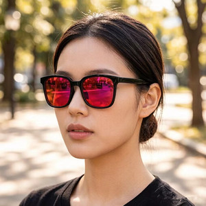 Gafas de Computadora <span class=keywords><strong>con</strong></span> Logotipo Personalizado, Retro 2026, Unisex, <span class=keywords><strong>con</strong></span> Revestimiento <span class=keywords><strong>Anti</strong></span>-Reflejante AR, <span class=keywords><strong>Lentes</strong></span> Rojas, <span class=keywords><strong>Anti</strong></span> Luz Azul, Cuadradas, para Juegos - Product Image 3