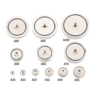 סיר מגנטים dia 16 מ "מ 20 מ" מ 25 מ "מ 32 מ" מ מוטועת חור טבעת כדור הארץ חזק מגנט ניאודימיום עם ירימן - Product Image 3