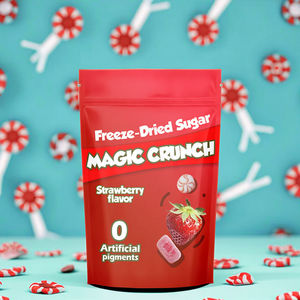 Bolsas de Mylar de Embalaje de Plástico con Impresión Personalizada para Dulces de Fruta Congelada 3.5 Freeze Dreid, Gomitas Comestibles 4x5, a Prueba de Olores, con Base - Product Image 2