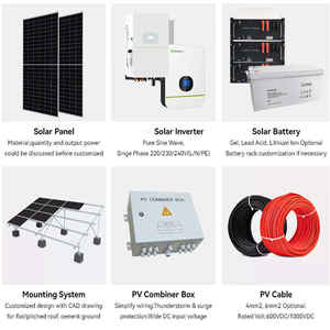 Luminovasolar 5kw 10kw 20kw 30kw Sistem Energi Surya Rumah Hybrid Lengkap on off Grid Paket Lengkap - Product Image 3