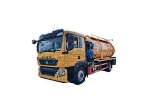 Camion aspirateur Sinotruk HOWO 4x2, prix direct usine, pour le nettoyage des boues, les réservoirs de sédiments industriels et le dragage des égouts municipaux - Product Image 1
