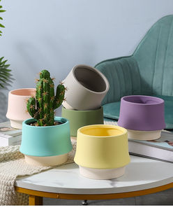 P181 jardín decoración del hogar colorido té nórdico al por mayor <span class=keywords><strong>maceta</strong></span> de flores de cerámica Macetas - Product Image 5