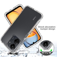 Coque de téléphone personnalisée transparente écologique anti-chute pour Xiaomi Redmi 13C 4G/5G antichoc TPU + PC modèle 10A