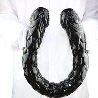 Dildo de PVC de doble cabeza con diseño de escamas de pez ultra largas y ultra grandes, tapón anal de doble cabeza, juguete sexual para adultos, SM, lesbianas.