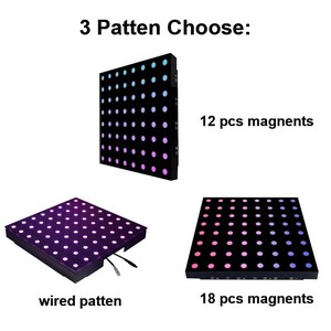 1,6 Fuß * 1,6 Fuß/50*50cm Kabel gebundene drahtlose Hot Selling RGB LED-Tanzfläche Magnetische digitale LED-Tanzfläche Matte für Hochzeits feier - Product Image 3