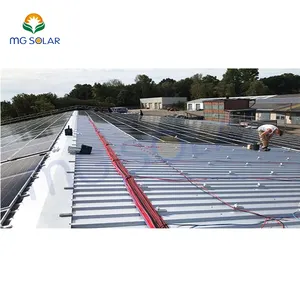 Sistema de montaje PV de techo inclinado de metal soporte de montaje de panel solar techo de metal