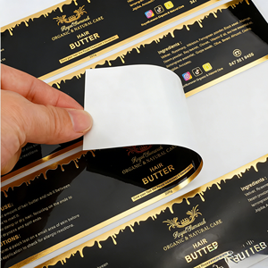 Etiquetas Adhesivas de Vinilo Impermeables con Logotipo Personalizado, Rollo de Etiquetas para Frascos de Mantequilla Capilar, Cuidado de la Piel y Cosméticos - Product Image 3
