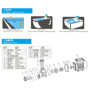 Expédition en trois jours <span class=keywords><strong>pompe</strong></span> à moteur de filtre à eau de <span class=keywords><strong>piscine</strong></span> professionnelle <span class=keywords><strong>pompe</strong></span> de baignoire d'<span class=keywords><strong>hydromassage</strong></span> de bain à remous - Product Image 5