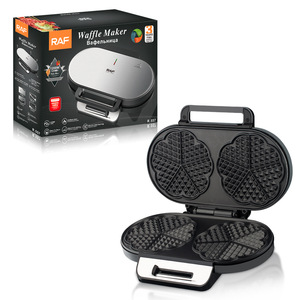 Temperature Control Stainless Steel Panel Heart <b>Waffle</b> <b>Maker</b> Non-Stick Double <b>Waffle</b> <b>Maker</b> - Product Image 4