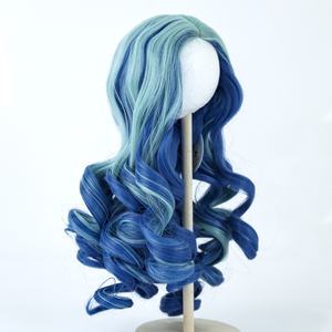 US Vente chaude 43cm 45cm 18 pouces poupée américaine cheveux accessoires filles <span class=keywords><strong>jouet</strong></span> accessoires synthétique 26cm <span class=keywords><strong>tête</strong></span> poupée perruques - Product Image 3