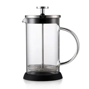 OEM ODM Stainless Steel French Press For Coffee Tea Maker Borosilicate Heat Resistant Glass French Press Wholesale