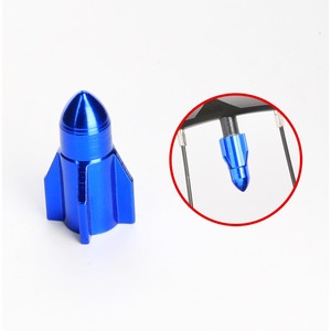 Capuchons de valve de pneu de voiture en aluminium usiné CNC de haute précision, style fusée, service OEM inclus, pièces pour moto - Product Image 6